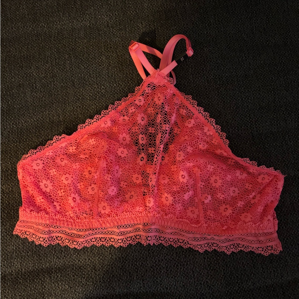 NWT Lace Bralette in Pink Victoria secret
